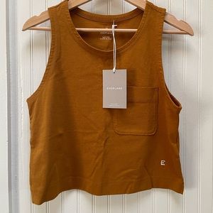Everlane Premium Weight Cropped Pocket Tank